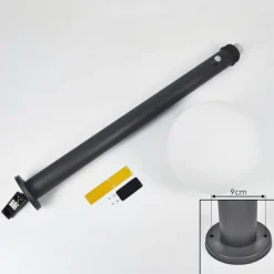 hofstein Borne lumineuse Bubodefo Anthracite, 1 lumière, Détecteur de mouvement