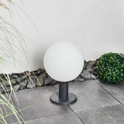 hofstein Borne lumineuse Bubodefo Anthracite, 1 lumière