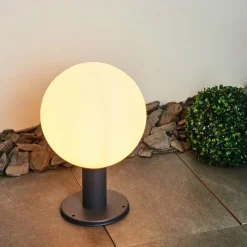 hofstein Borne lumineuse Bubodefo Anthracite, 1 lumière