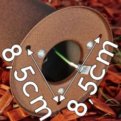 hofstein Borne lumineuse Buhrkall Rouille, 1 lumière