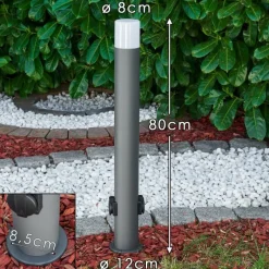 hofstein Borne lumineuse Buhrkall Anthracite, 1 lumière