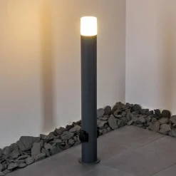 hofstein Borne lumineuse Buhrkall Anthracite, 1 lumière