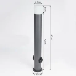 hofstein Borne lumineuse Buhrkall Anthracite, 1 lumière