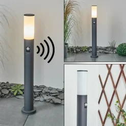 hofstein Borne lumineuse Caserta Anthracite, 1 lumière, Détecteur de mouvement