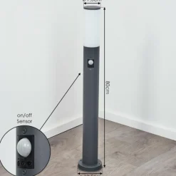 hofstein Borne lumineuse Caserta Anthracite, 1 lumière, Détecteur de mouvement