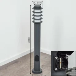 hofstein Borne lumineuse Caserta Anthracite, 1 lumière