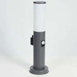 hofstein Borne lumineuse Caserta Anthracite, 1 lumière, Détecteur de mouvement