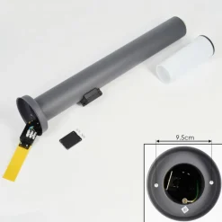 hofstein Borne lumineuse Caserta Anthracite, 1 lumière