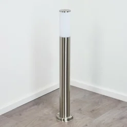 hofstein Borne lumineuse Caserta Nickel mat, Blanc, 1 lumière