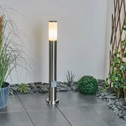 hofstein Borne lumineuse Caserta Nickel mat, 1 lumière