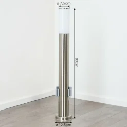 hofstein Borne lumineuse Caserta Nickel mat, 1 lumière