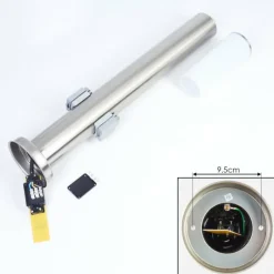 hofstein Borne lumineuse Caserta Nickel mat, 1 lumière