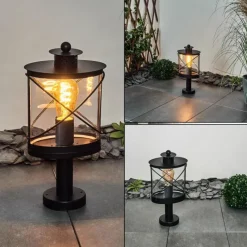 hofstein Borne lumineuse Chamesol Noir, 1 lumière