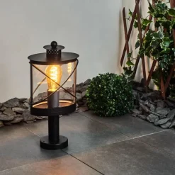 hofstein Borne lumineuse Chamesol Noir, 1 lumière