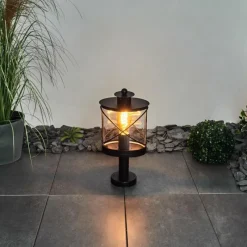 hofstein Borne lumineuse Chamesol Noir, 1 lumière