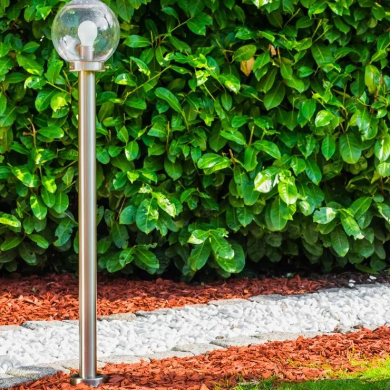 hofstein Borne lumineuse CORDOVA Acier inoxydable, 1 lumière