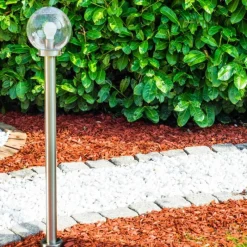 hofstein Borne lumineuse CORDOVA Acier inoxydable, 1 lumière