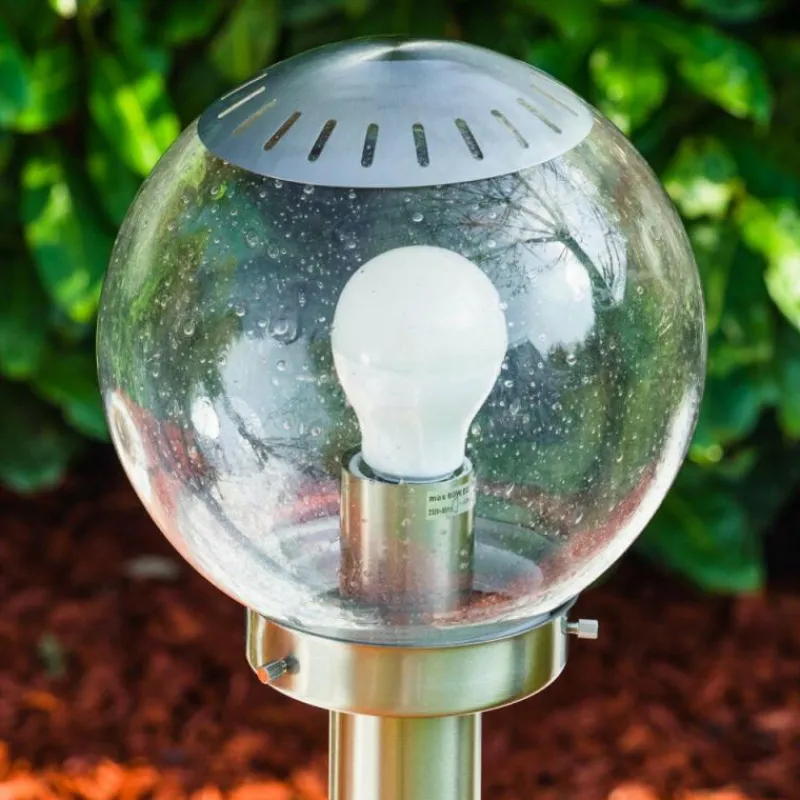 hofstein Borne lumineuse CORDOVA Acier inoxydable, 1 lumière