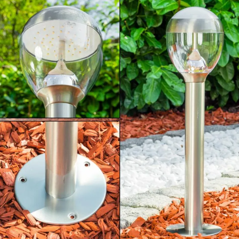 hofstein Borne lumineuse CORDOVA LED Acier inoxydable, 1 lumière