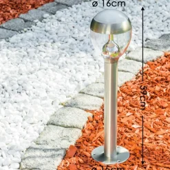 hofstein Borne lumineuse CORDOVA LED Acier inoxydable, 1 lumière