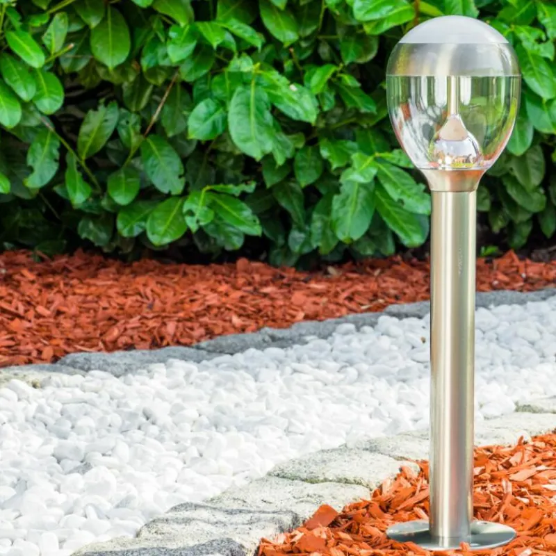 hofstein Borne lumineuse CORDOVA LED Acier inoxydable, 1 lumière