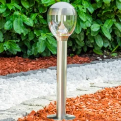 hofstein Borne lumineuse CORDOVA LED Acier inoxydable, 1 lumière