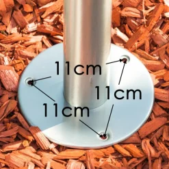 hofstein Borne lumineuse CORDOVA LED Acier inoxydable, 1 lumière