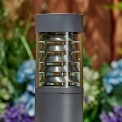 hofstein Borne lumineuse Dakar Anthracite, 1 lumière