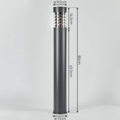 hofstein Borne lumineuse Dakar Anthracite, 1 lumière