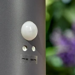 hofstein Borne lumineuse Dakar Anthracite, 1 lumière, Détecteur de mouvement