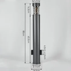 hofstein Borne lumineuse Dakar Anthracite, 1 lumière