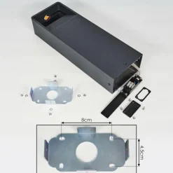 hofstein Borne lumineuse Dubona LED Anthracite, 1 lumière