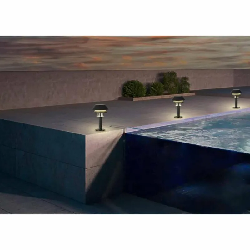 Luminaires Eglo Borne lumineuse Eglo CHIAPPERA Noir, Blanc, 1 lumière