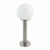 Luminaires Eglo Borne lumineuse Eglo Connect NISIA LED Acier inoxydable, 1 lumière