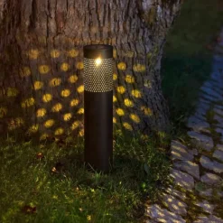 Luminaires Eglo Borne lumineuse Eglo Z_SOLAR LED Noir, 1 lumière