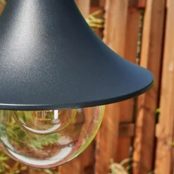 Luminaires Rustiques-hofstein Borne lumineuse Elgin Noir, 1 lumière