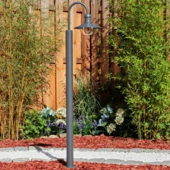 hofstein Borne lumineuse Elima Anthracite, 1 lumière