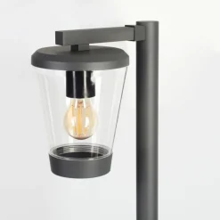 Lampes Vintages & Rétros-hofstein Borne lumineuse Eloida Anthracite, 1 lumière
