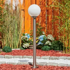 hofstein Borne lumineuse Enara Nickel mat, 1 lumière