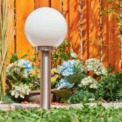 hofstein Borne lumineuse Enara Nickel mat, 1 lumière