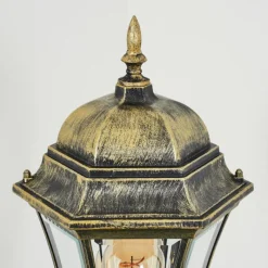 Luminaires Rustiques-hofstein Borne lumineuse Etoe Brun, Or, Noir, 1 lumière