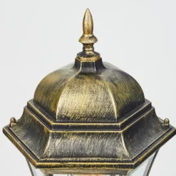 Luminaires Rustiques-hofstein Borne lumineuse Etoe Brun, Or, Noir, 1 lumière