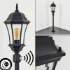 Luminaires Rustiques-hofstein Borne lumineuse Etoe Noir, 1 lumière, Détecteur de mouvement