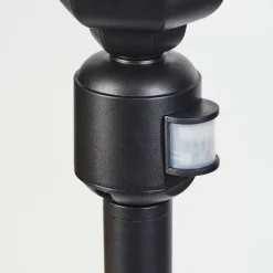 Luminaires Rustiques-hofstein Borne lumineuse Etoe Noir, 1 lumière, Détecteur de mouvement