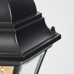 Luminaires Rustiques-hofstein Borne lumineuse Etoe Noir, 1 lumière