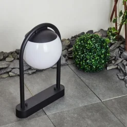 hofstein Borne lumineuse Festau Noir, 1 lumière