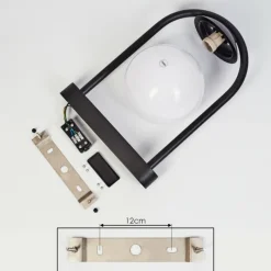 hofstein Borne lumineuse Festau Noir, 1 lumière