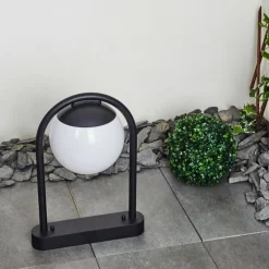 hofstein Borne lumineuse Festau Noir, 1 lumière