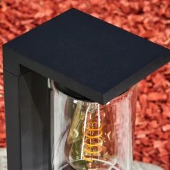 hofstein Borne lumineuse Foley Noir, 1 lumière