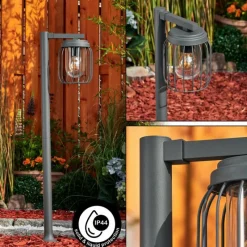 Lampes Vintages & Rétros-hofstein Borne lumineuse Foothills Anthracite, 1 lumière